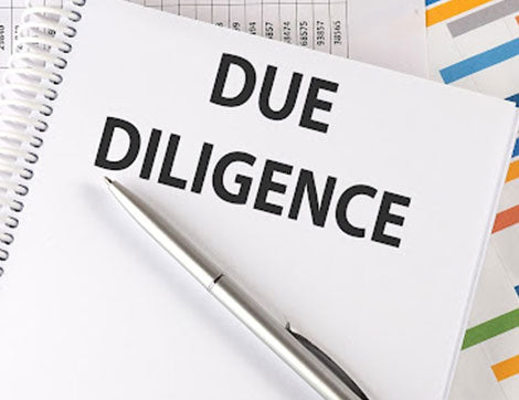 A notepad displays 'Due Diligence' during a vet compliance audit.