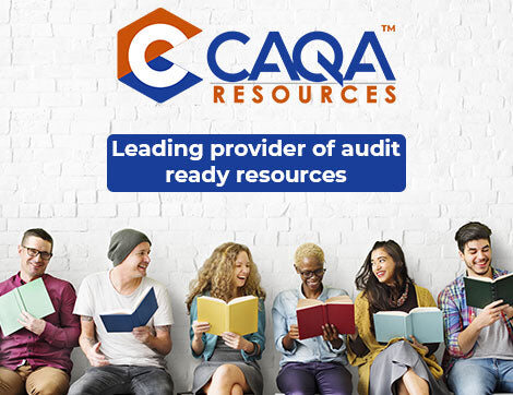 CAQA Resources | Career Calling International A diverse group reads CAQA Resources training materials for vet compliance.