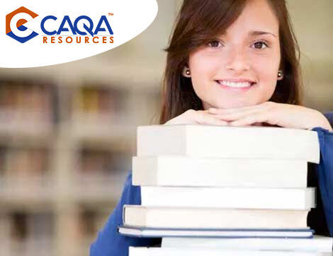 CAQA Resources | Career Calling International A smiling woman holds books, showcasing CAQA Resources as a trusted provider of vet compliance training.