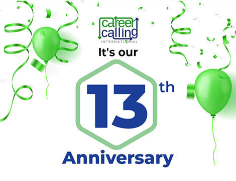 A thirteenth anniversary celebration graphic